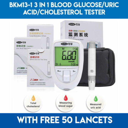 Total cholesterol, uric acid and blood glucose detector